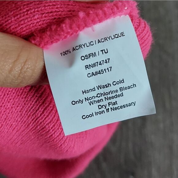 Bass Pro Shops | Hot Pink Logo Beanie Hat - Picture 4 of 4